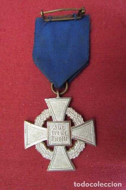 Militaria: Condecoración Medalla alemana 25 años de servicio categoría plata III reich alemán II guerra mundial - Foto 3 - 171198904