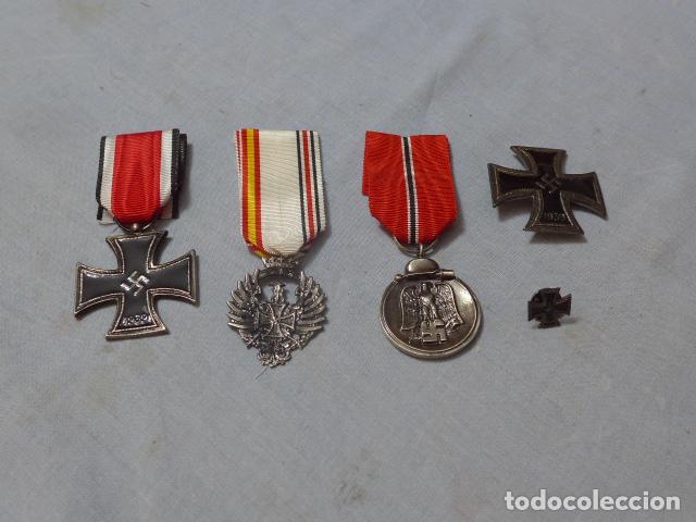 Militaria: * Coleccion de 5 medallas de la division azul, replicas para maniqui o reconstruccion historica. ZX - Foto 1 - 267444569