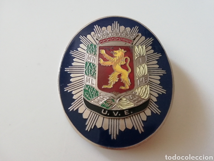 Militaria: PLACA POLICIA MINICIPAL DE ZARAGOZA U. V. E.