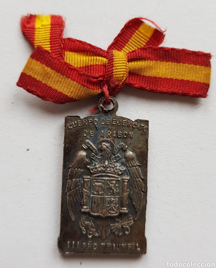 18 JULIO 1938 MEDALLA CUERPO EJERCITO DE ARAGON VIRGEN DEL PILAR (Militar - Medallas Españolas Originales )