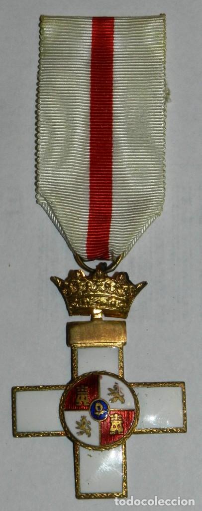 Militaria: Cruz al Mérito Militar con Distintivo Blanco. Época de Franco. Tal y como se ve en las fotografias p - Foto 1 - 305147958