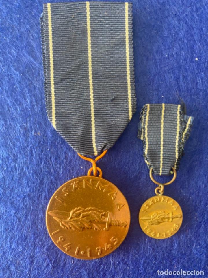 MEDALLA Y MINIATURA ORIGINAL FINLANDIA,CONTINUACIÓN DE GUERRA, ALIADOS CON LOS NAZIS, CONTRA LA URSS (Militar - Medallas Internacionales Originales)