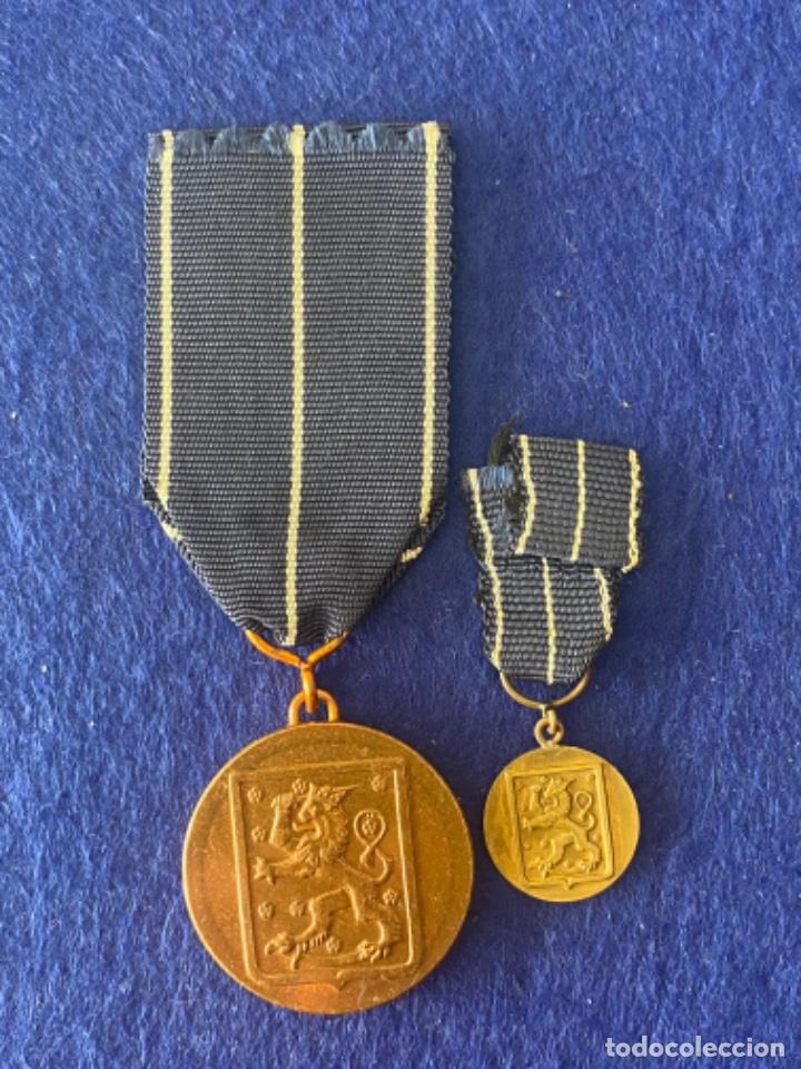 Militaria: Medalla y miniatura original Finlandia,continuación de guerra, aliados con los nazis, contra la URSS - Foto 2 - 309556368