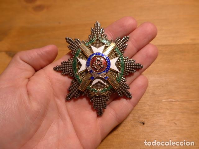 ANTIGUA MEDALLA SERBIA, ORDEN DE LA CRUZ DE TAKOVO, ESTRELLA DE LA GRAN CRUZ. ORIGINAL. (Militar - Medallas Internacionales Originales)