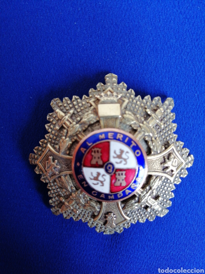 Militaria: PLACA AL M&Eacute;RITO EN CAMPA&Ntilde;A - Foto 2