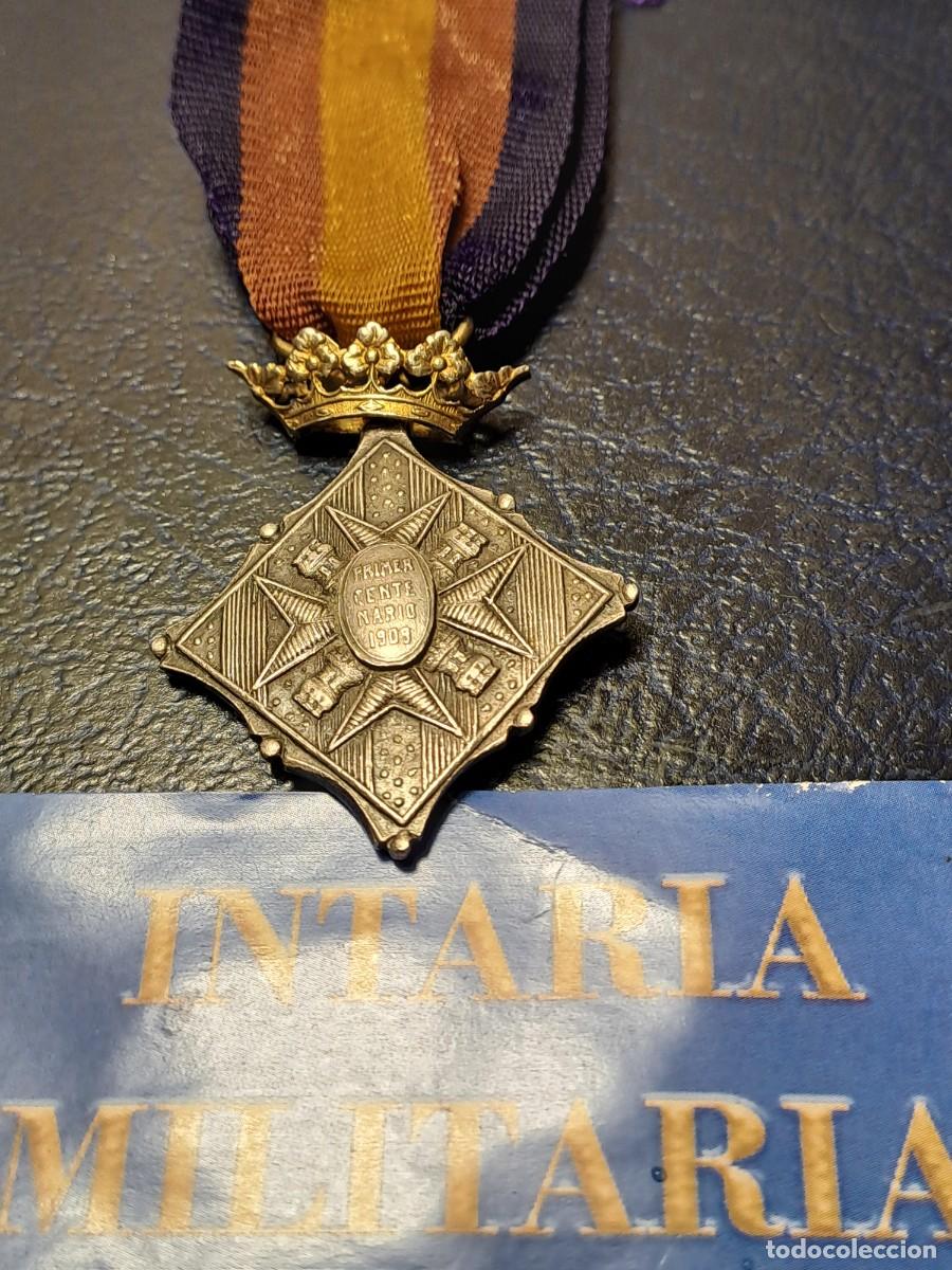 Militaria: Medalla del centenario de Gerona en plata - Foto 1