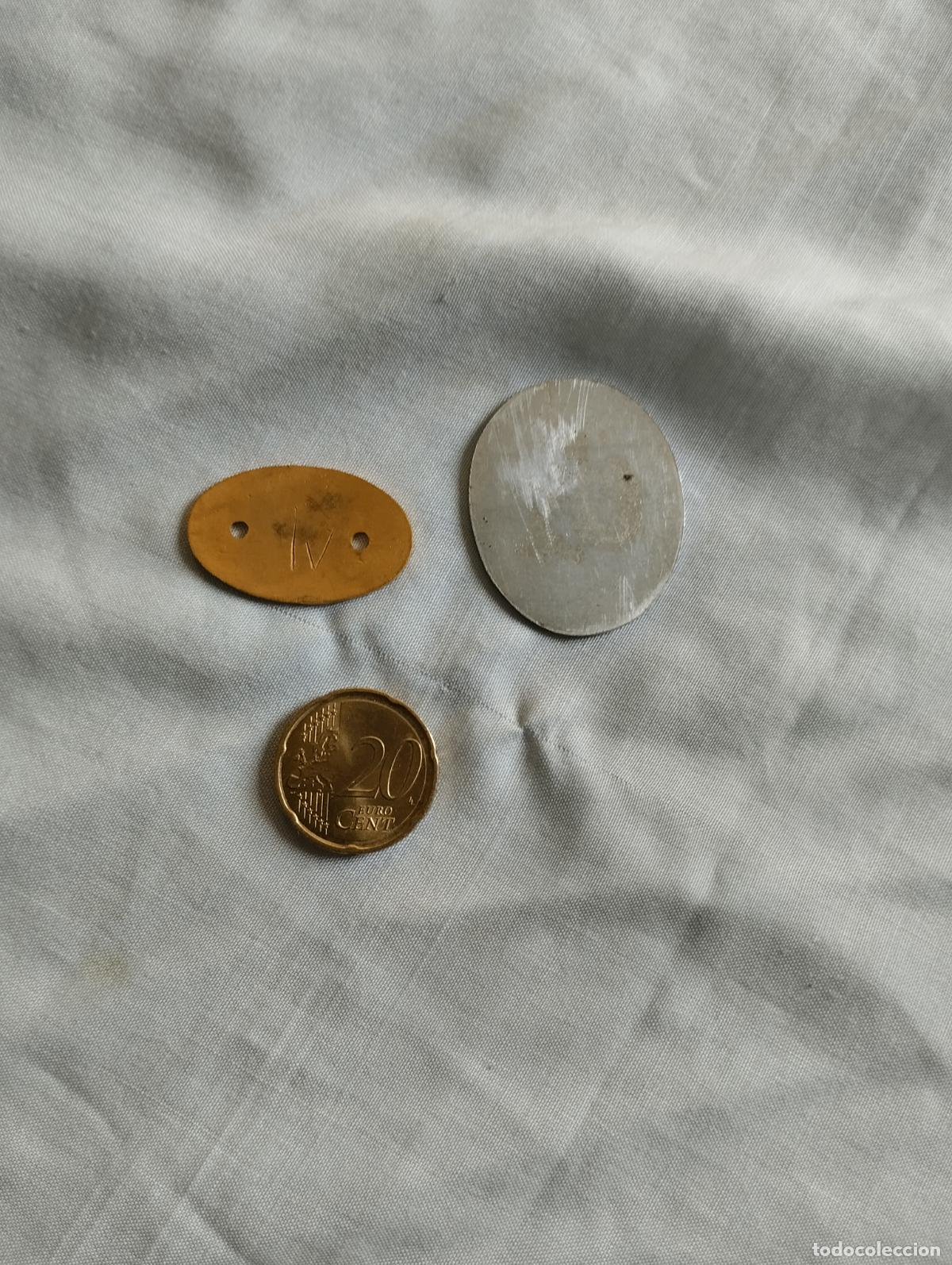 Militaria: PARTES DE MEDALLA SIN TERMINAR - Foto 2