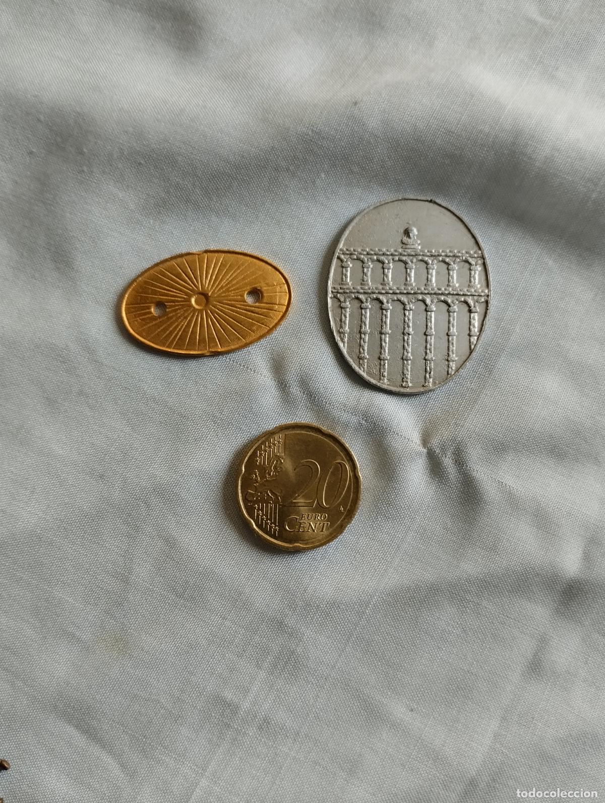 Militaria: PARTES DE MEDALLA SIN TERMINAR - Foto 1