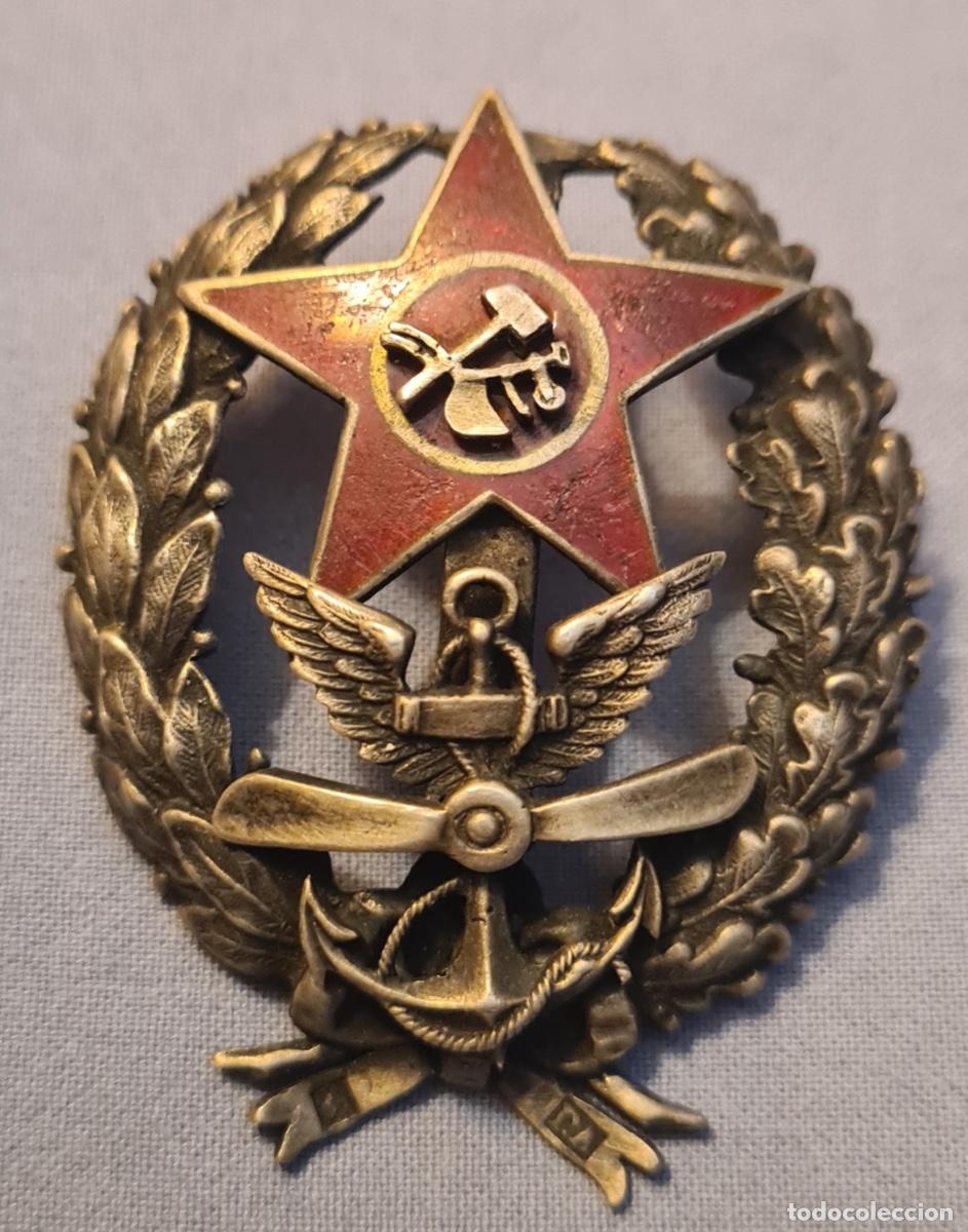 Military Antiques: URSS. Insignia de cualificaci&oacute;n aeron&aacute;utica. Cursos de mando, Petrogrado, Ejercito Rojo 1918.