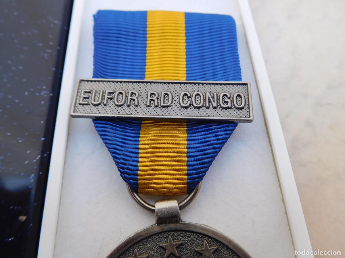 Militaria: Medalla de la U.E. EUFOR RD CONGO Con caja - Foto 3