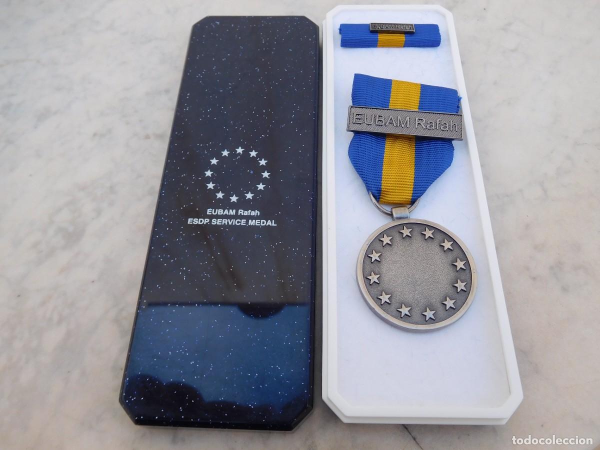Militaria: Medalla de la U.E. EUBAM RAFAH Con caja - Foto 1