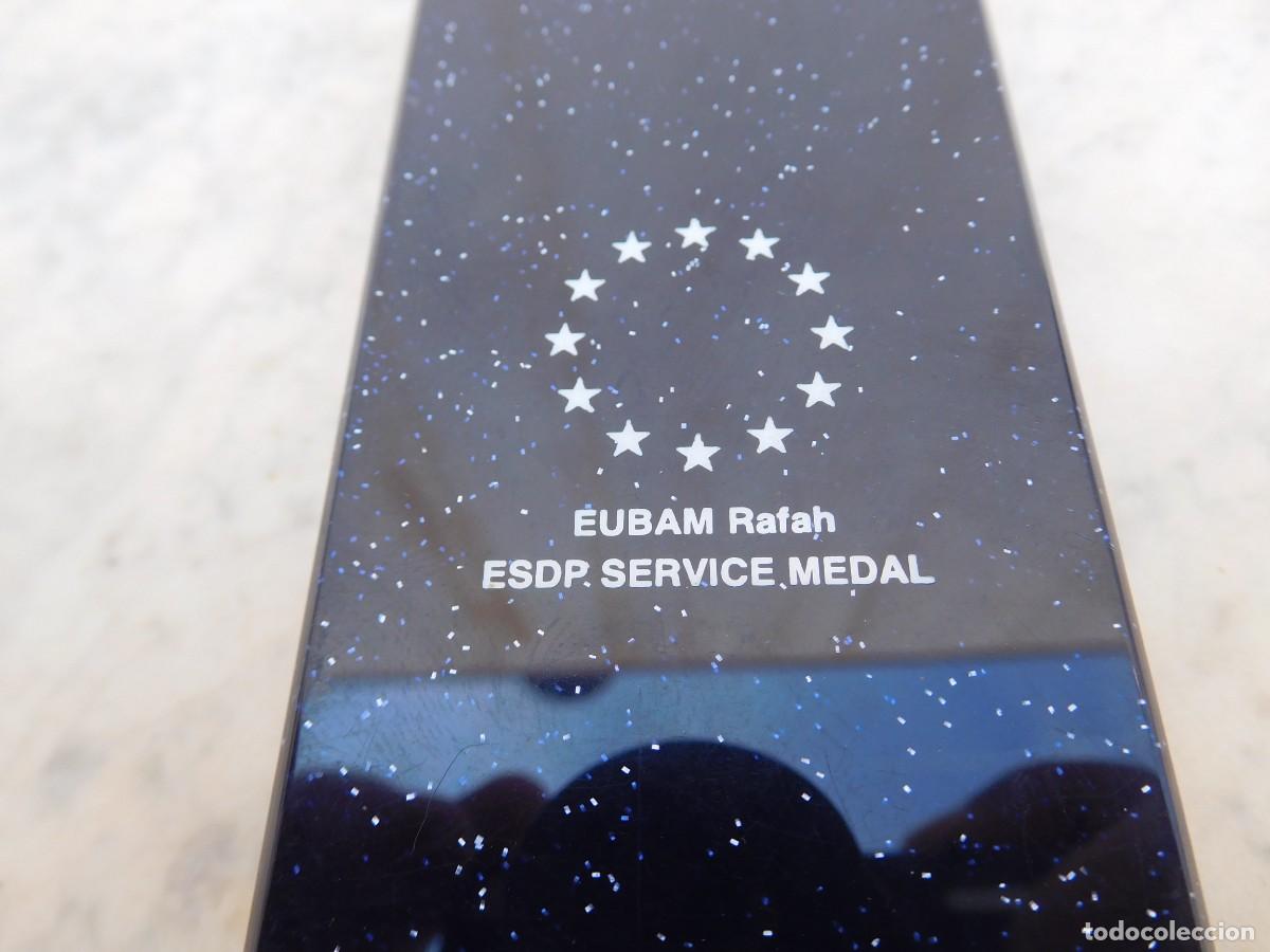 Militaria: Medalla de la U.E. EUBAM RAFAH Con caja - Foto 6