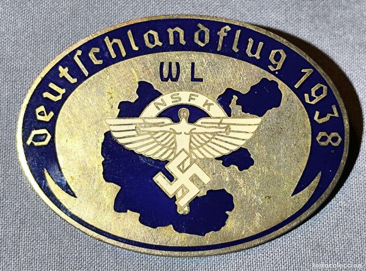 Militaria: Insignia NSFK. 1938. Competiciones del Reich. Vuelo sin motor, glider. Berlin.