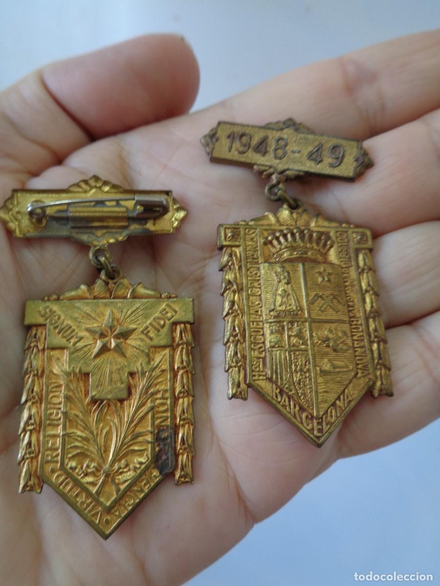 Militaria: &iexcl;&iexcl; MEDALLAS. N. S. Bonanova. A&ntilde;os-(1948 -49.) (1949 -50). Barcelona. Bronce. !! C-12.