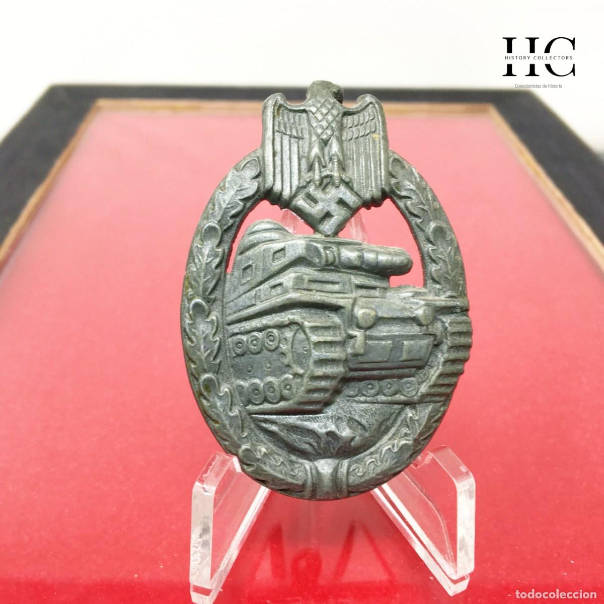 Militaria: Distintivo de Combate Panzer en Plata &ndash; Hymmen & Co. L&uuml;denscheid &ndash; Panzerkampfabzeichen