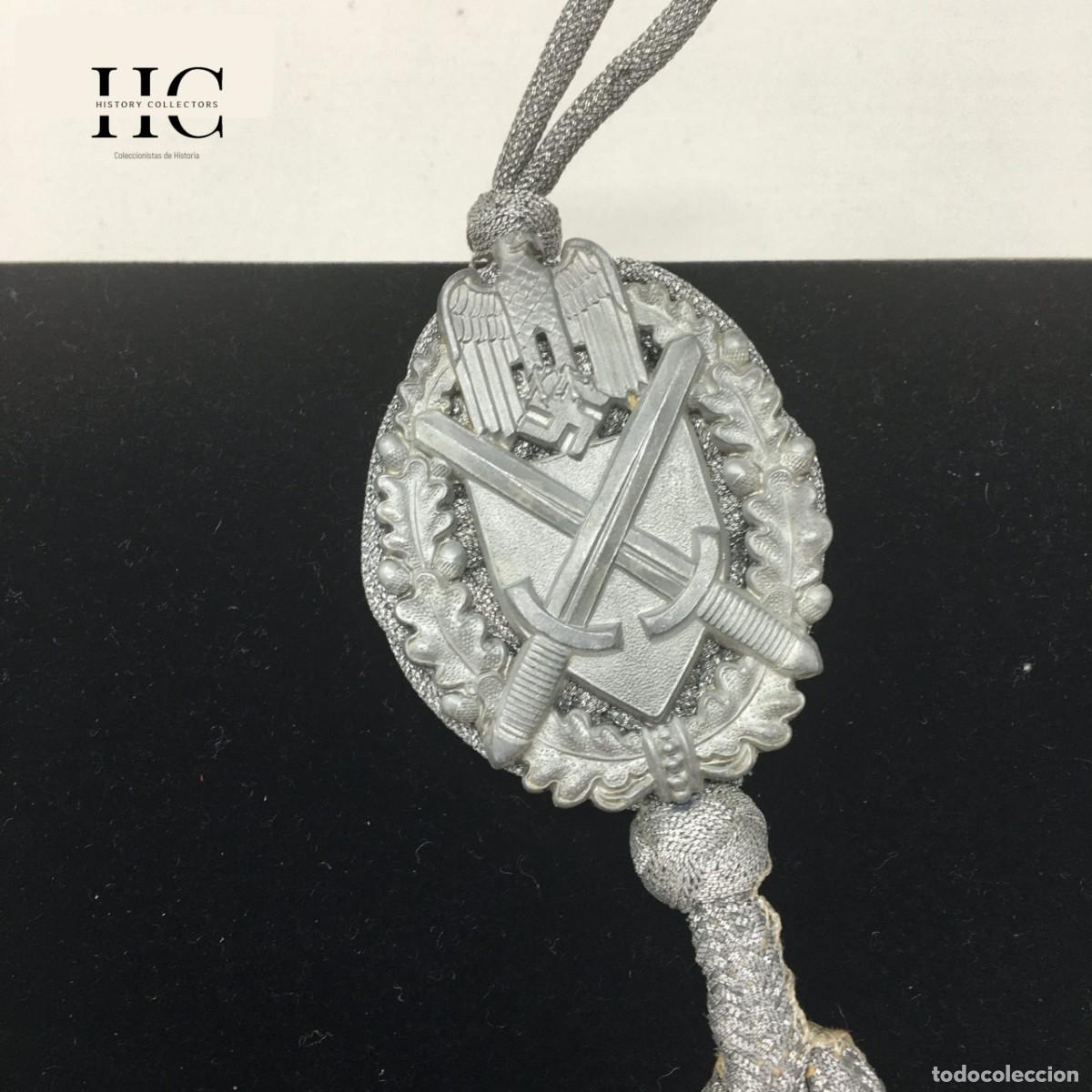 Militaria: Cord&oacute;n de Tirador Distinguido Heer Sch&uuml;tzenschnur Clase 6 Original WWII Wehrmacht Alemana