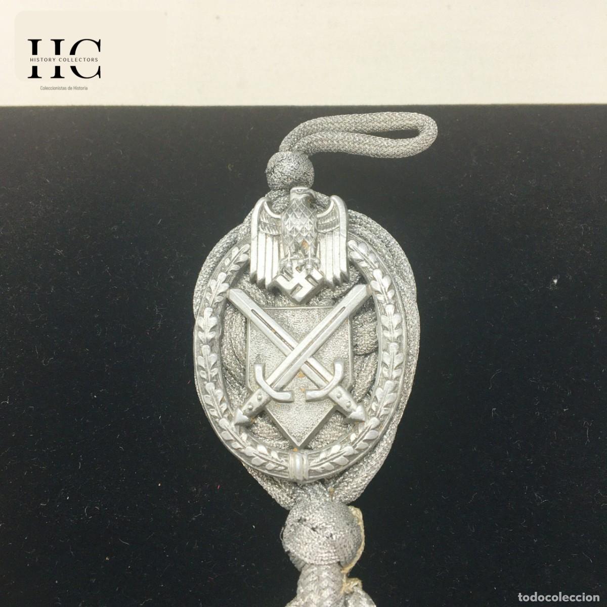 Militaria: Cord&oacute;n de Tirador Distinguido Heer Sch&uuml;tzenschnur Clase 2 Original WWII Alemania Wehrmacht