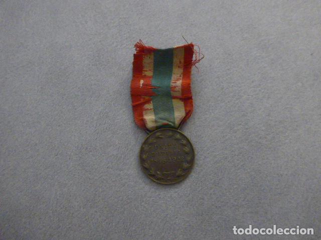 Militaria: Antigua medalla italiana, rara variante 1848 - 1922 de la Unidad de Italia, original.