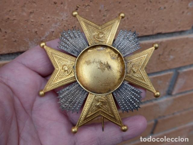 Military Antiques: GRAN PLACA ORDEN DE SAN HERMENEGILDO DE 9,5 CM SIN CENTRO