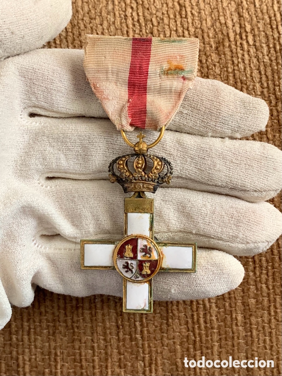 Militaria: MEDALLA CRUZ M&Eacute;RITO MILITAR BLANCO GOBIERNO PROVISIONAL TAMA&Ntilde;O PRINCESA DE CASTELLS