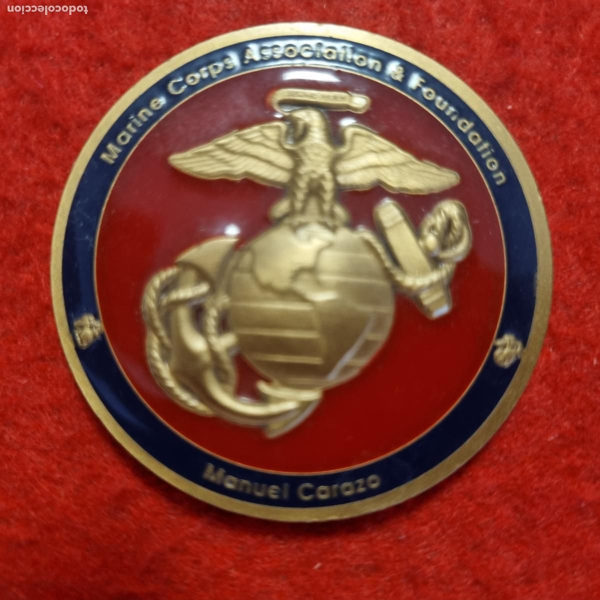Militaria: MEDALLA USA ASOCIACION MARINES CONMEMORATIVA 100 A&Ntilde;OS 2013 ESMALTE ORIGINAL C5