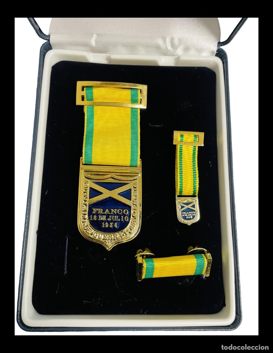 Military Antiques: Estuche Completo Mutilado de Guerra por la Patria Franco 18 - Julio 1936