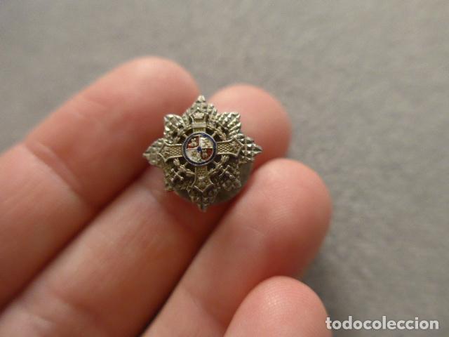 Militaria: Antigua medalla en miniatura del Merito en campa&ntilde;a, original. Guerra civil o Division Azul