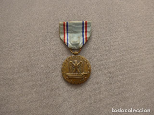 Militaria: Antigua medalla americana de Buena conducta en la Fuerza aerea, aviacion, Estados Unidos.