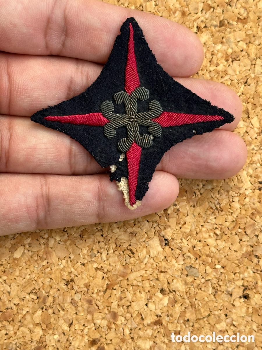 Militaria: ANTIGUO BORDADO CRUZ DE SAN FERNANDO - ORIGINAL