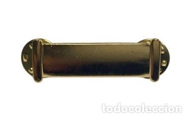 Militaria: Pasador de diario SIN CINTA de 1 hueco metalico.