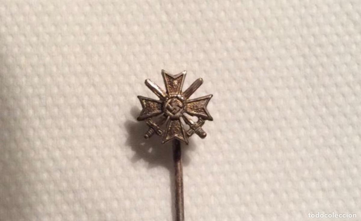 Militaria: ALFILER STICKPIN KVK 2&ordf; CLASE CON ESPADAS.II GUERRA MUNDIAL.III REICH.
