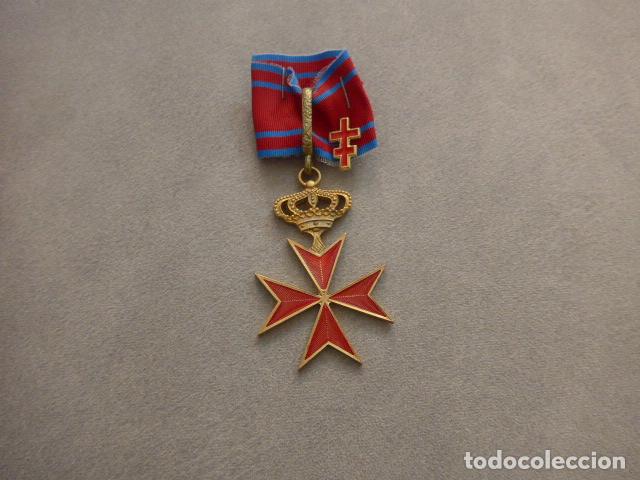 Militaria: Antigua medalla de la Cruz Templaria, masonica, masoneria.