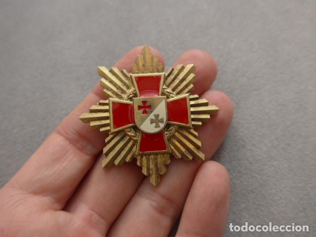 Militaria: Antigua medalla de la Cruz Templaria, masonica, masoneria.