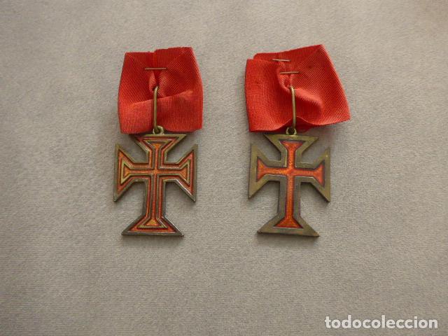 Militaria: Lote 2 medallas de la Orden de Cristo de Portugal, fabricacion moderna.