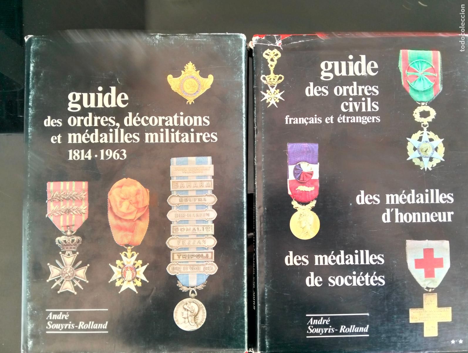 Militaria: Raro. Medallas. Guide, Medailles Militaires, Societes, Civils, etc, Andre Souyris, Preal, Numerado