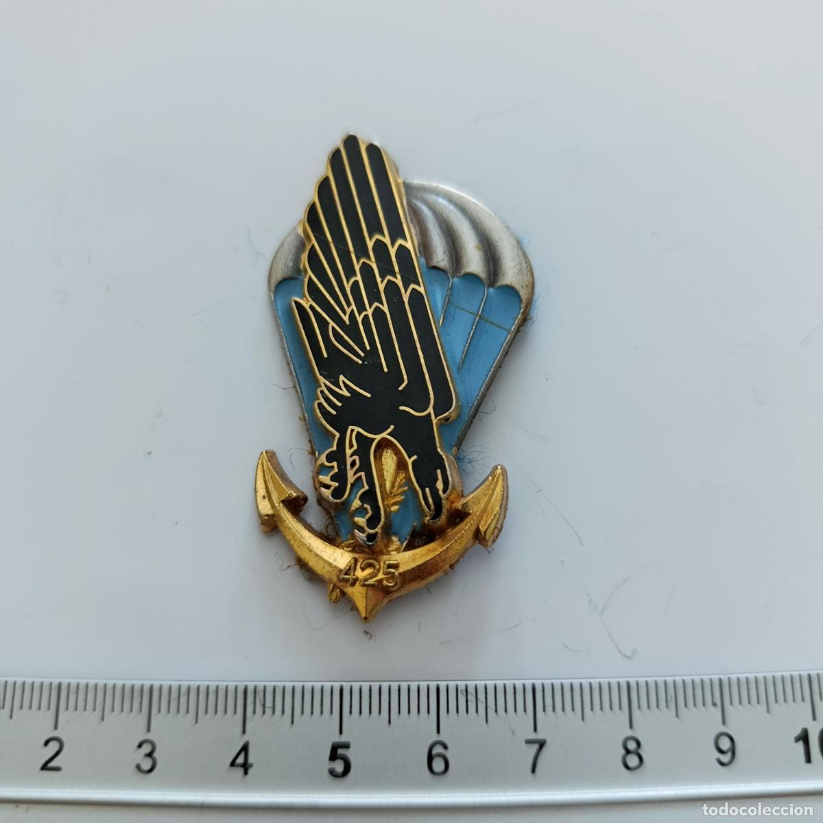 Military Antiques: INSIGNIA MILITAR. BATALL&Oacute;N PARACAIDISTA COMANDO Y APOYO. EJERCITO. FRANCIA