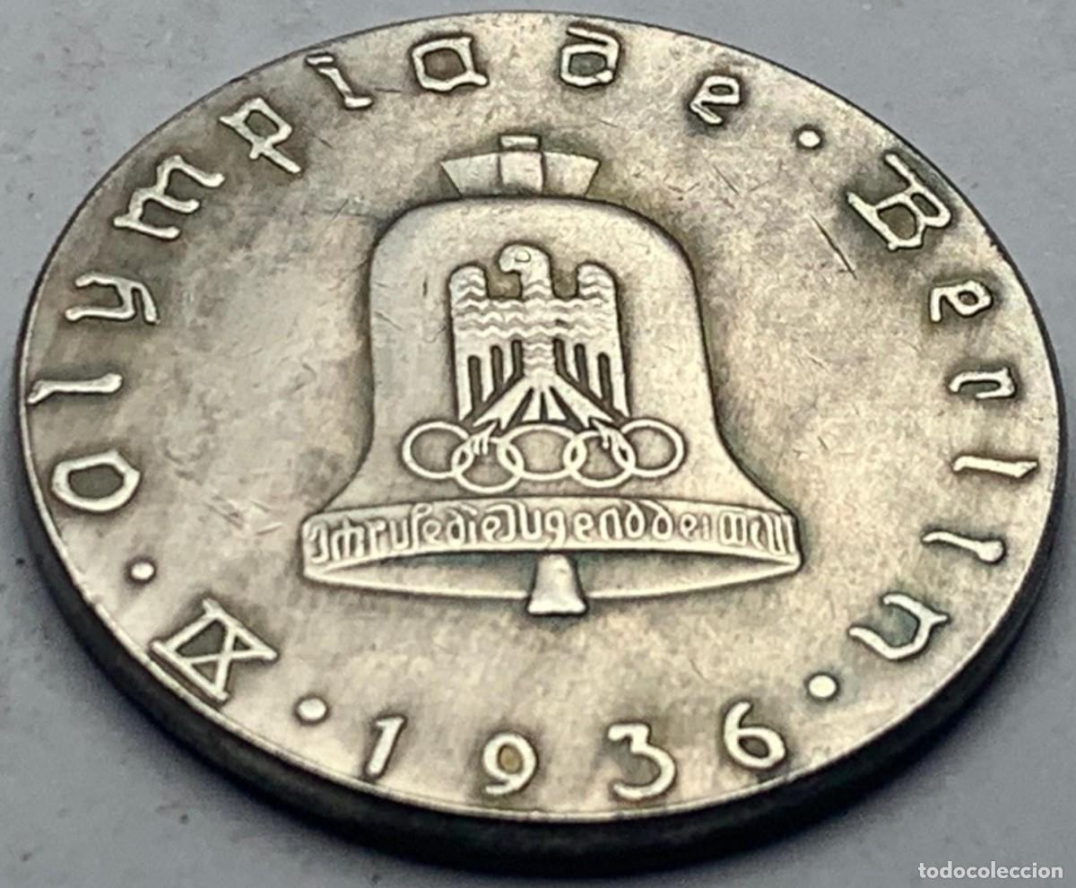 Militaria: R&Eacute;PLICA Medalla 1936 Olimpiada de Berl&iacute;n, Alemania. Pre II Guerra Mundial. Tercer Reich