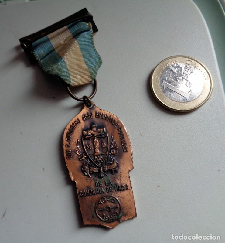 Militaria: MEDALLA CONDECORACI&Oacute;N CINTA PASADOR GUILLERMO CHAMINADE FUNDADOR MARIANISTAS ZARAGOZA CENTENARIO