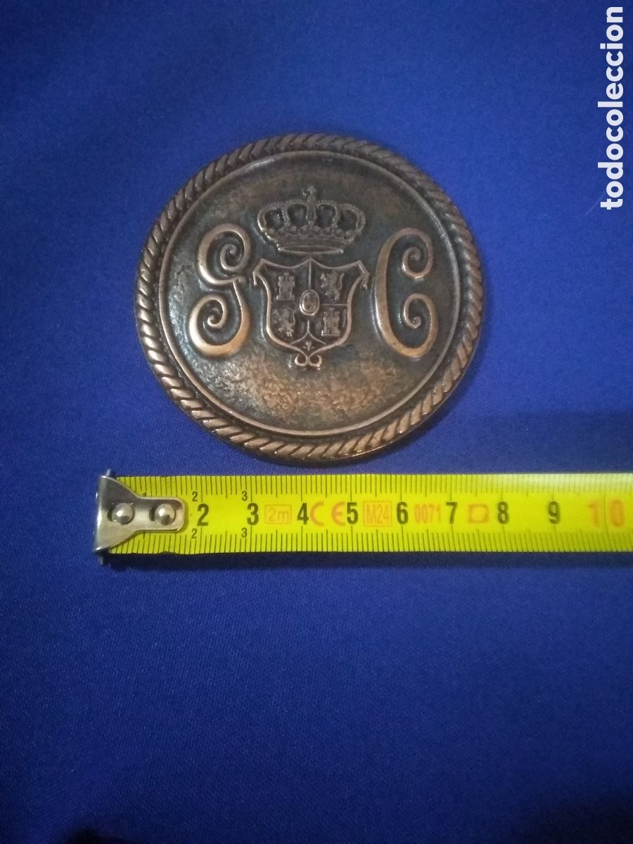 Militaria: Medalla medall&oacute;n de mano metal 150 aniversario de la Guardia Civil 1844 1994 / di&aacute;metro 8cm - 130gr.