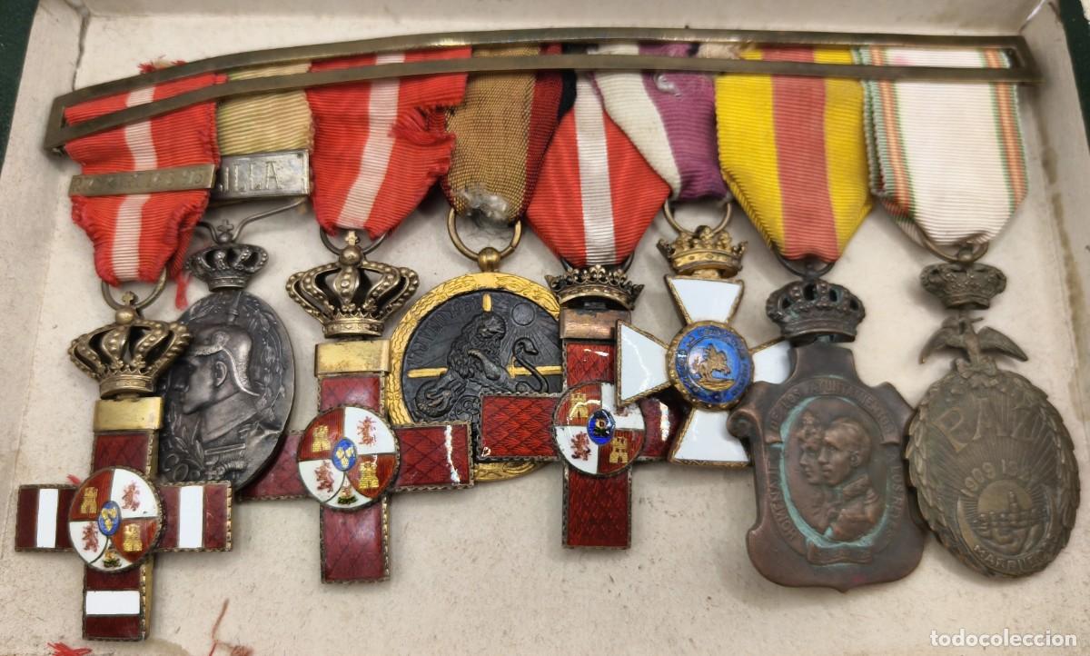Militaria: Conjunto medallas guerra de &Aacute;frica Batalla Rio Kert 1915