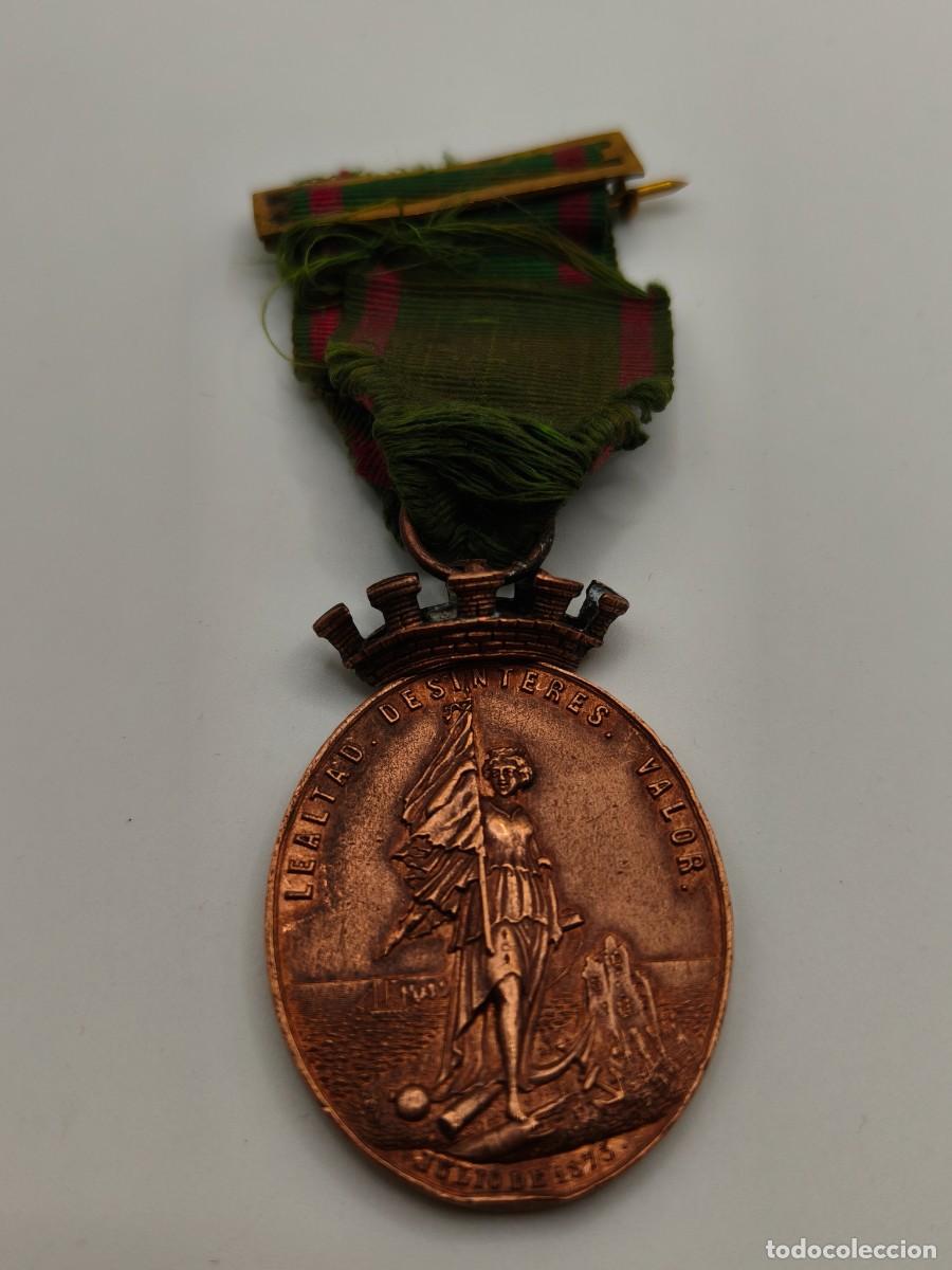 Militaria: Medalla defensores de Carraca 1878