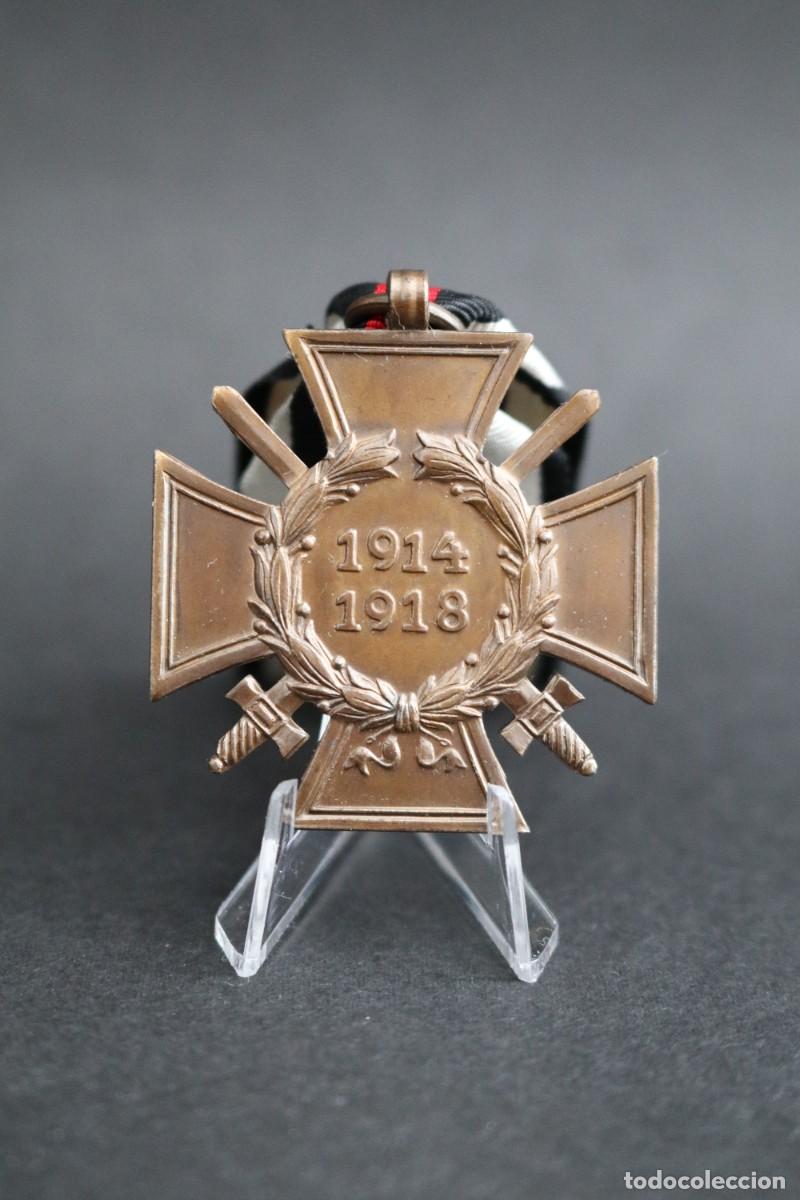 Militaria: Cruz de Honor Hindenburg 1914/1918 - Combatiente - Marcaje Raro 87 R.V. Pforzheim - Estado EBC