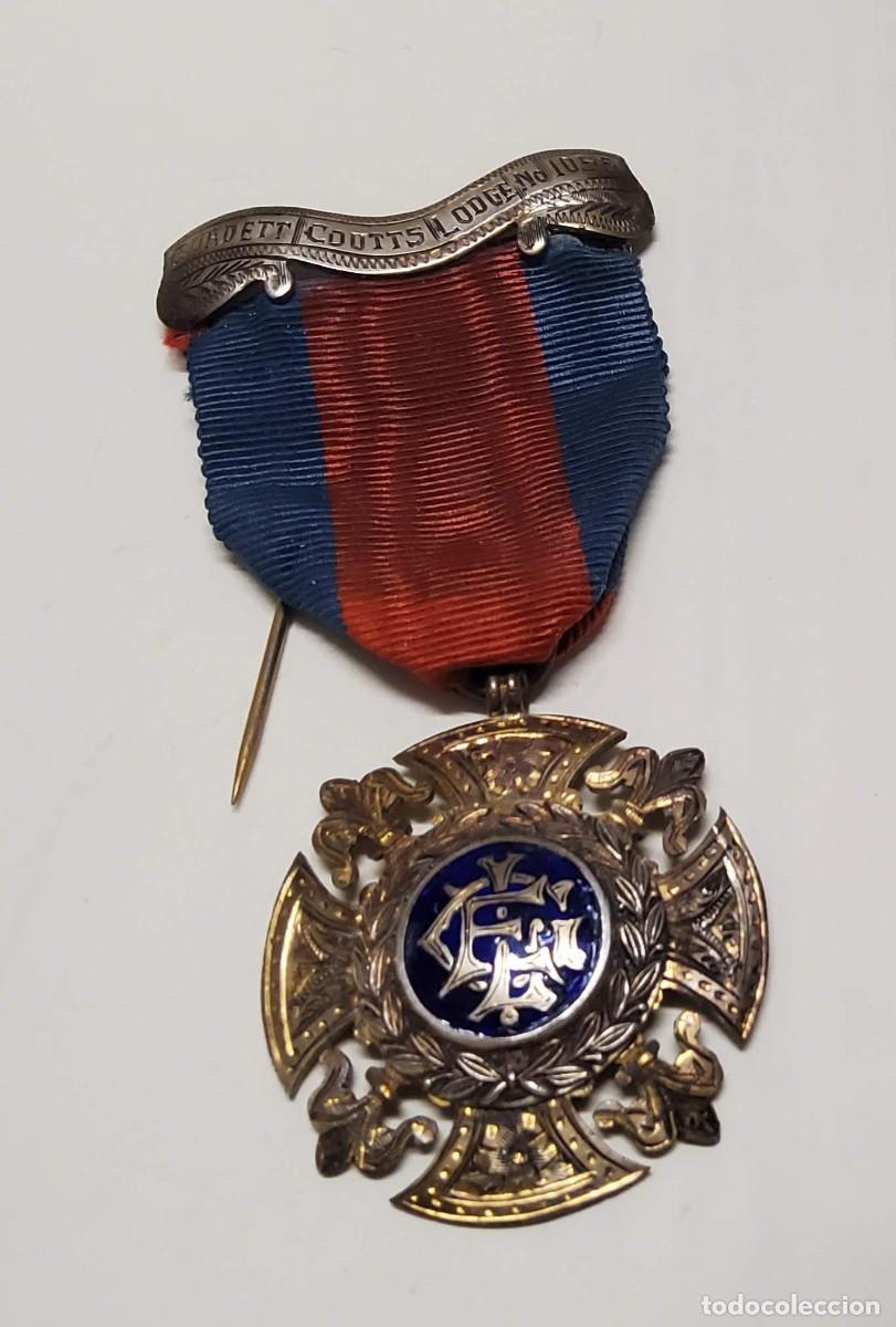 Militaria: MEDALLA PLATA MACIZA MASONICA DE INGLATERRA DEL A&Ntilde;O 1920.EXTRAORDINARIO ESTADO.