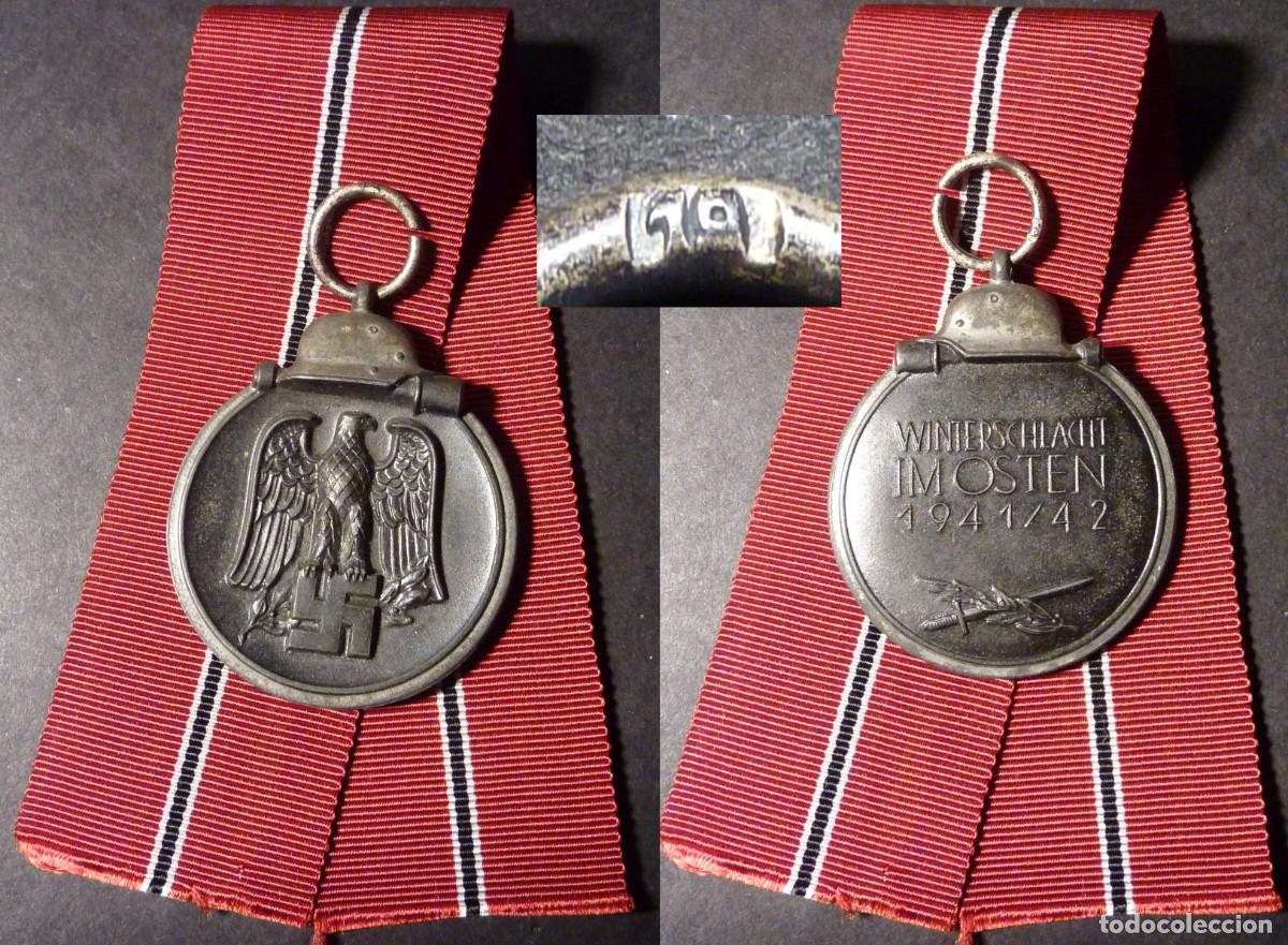 Militaria: Medalla de la Campa&ntilde;a de invierno 1941-42 en el Este (Winterschlacht Im Osten) firmado 19