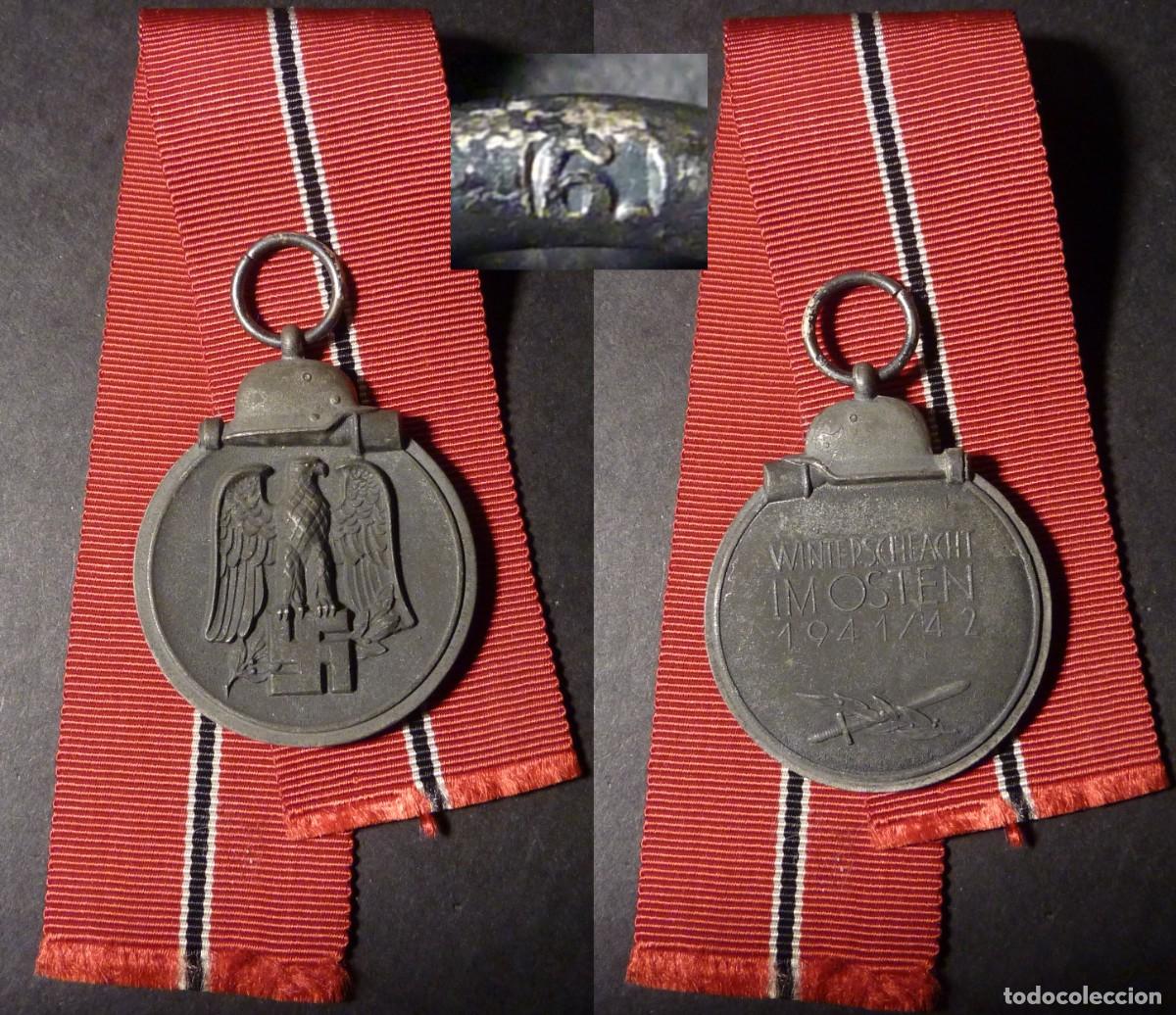 Militaria: Medalla de la Campa&ntilde;a de invierno 1941-42 en el Este (Winterschlacht Im Osten) firmado 6