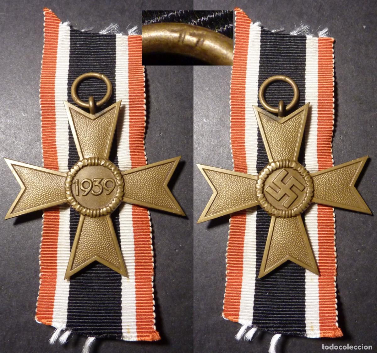 Militaria: Cruz al M&eacute;rito de Guerra de 2&ordf; Clase sin Espadas KVK, firmado 11