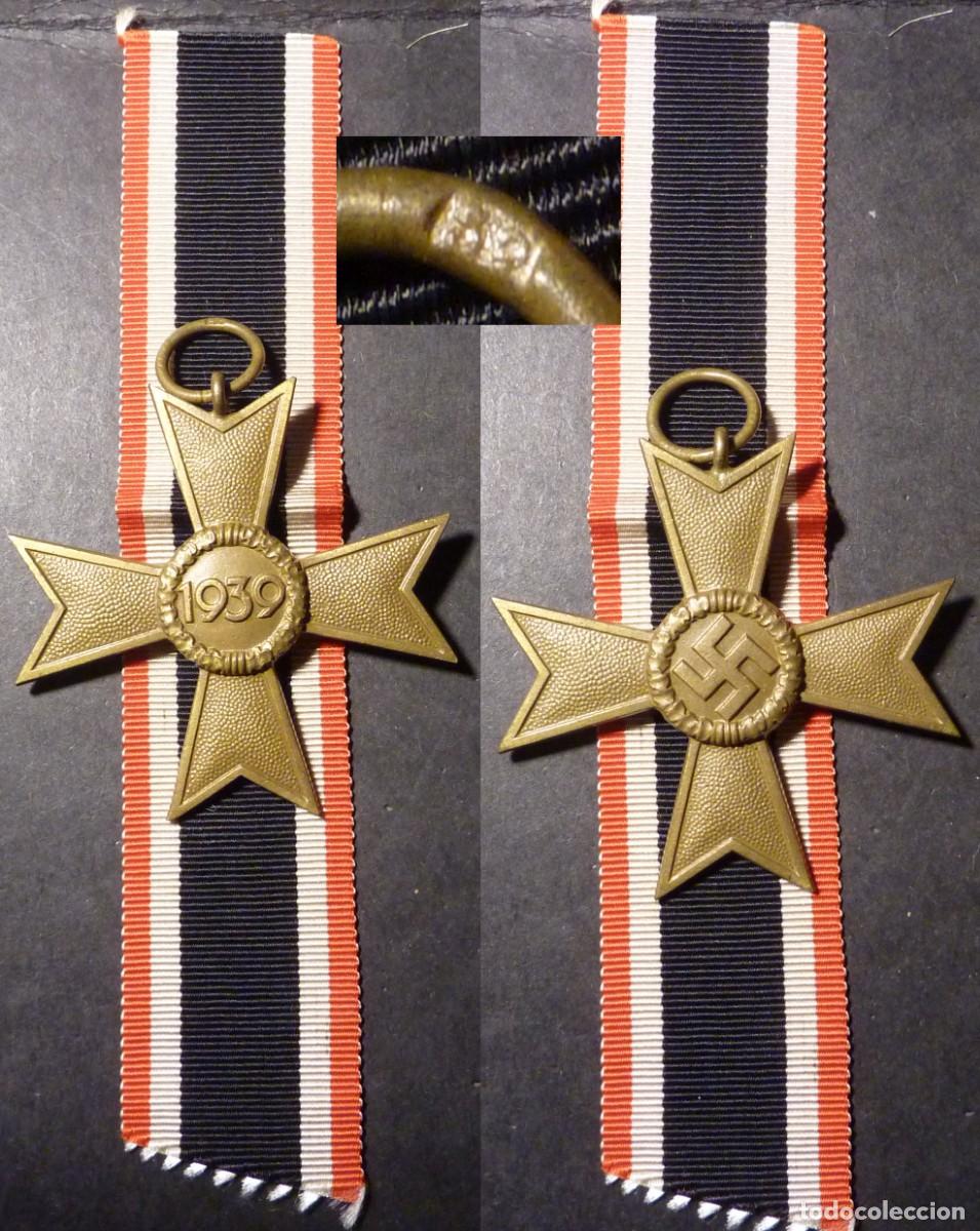 Militaria: Cruz al M&eacute;rito de Guerra de 2&ordf; Clase sin Espadas KVK, firmado 52