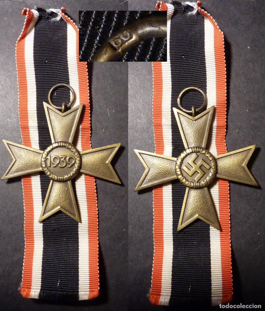 Militaria: Cruz al M&eacute;rito de Guerra de 2&ordf; Clase sin Espadas KVK, firmado 60