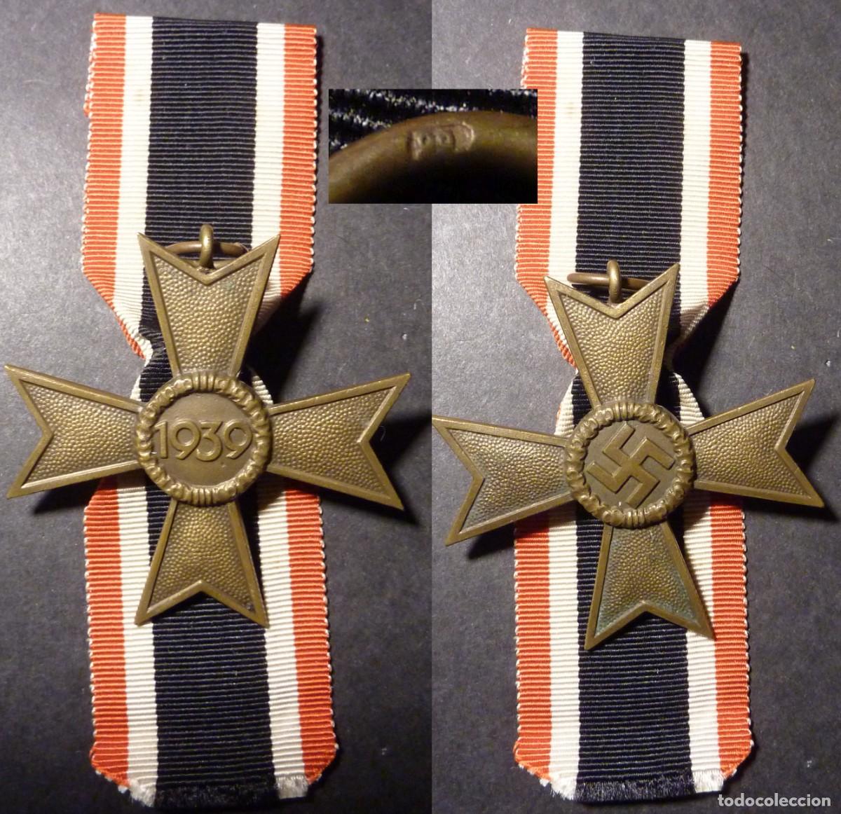 Militaria: Cruz al M&eacute;rito de Guerra de 2&ordf; Clase sin Espadas KVK, firmado 99