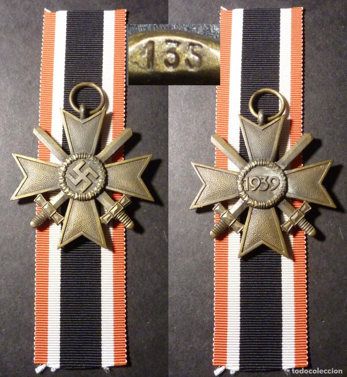 Militaria: Cruz al M&eacute;rito de Guerra de 2&ordf; Clase sin Espadas KVK, firmado 135
